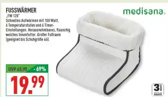 Marktkauf Medisana fusswärmer fw 120 Angebot