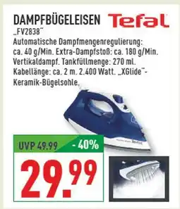 Marktkauf Tefal dampfbügeleisen fv2838 Angebot