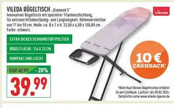 Marktkauf Vileda bügeltisch diamond s Angebot