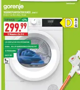 Marktkauf Gorenje wärmepumpentrockner dhne72 Angebot