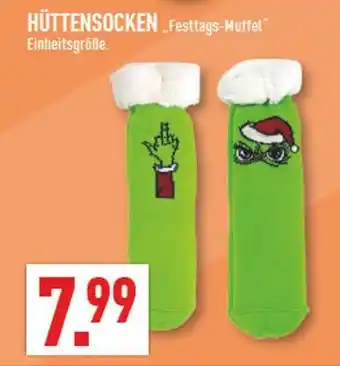 Marktkauf Hüttensocken „festtags-muffel“ Angebot