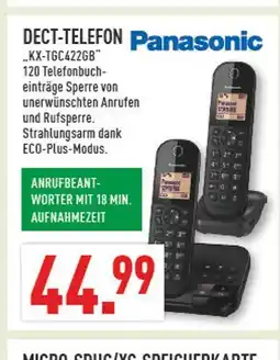 Marktkauf Panasonic dect-telefon kx-tgc422gb Angebot