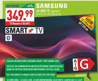 Marktkauf Samsung 4k-uhd-tv 50cu6979 Angebot