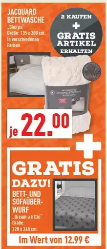 Marktkauf Jacquard bettwäsche sherpa Angebot