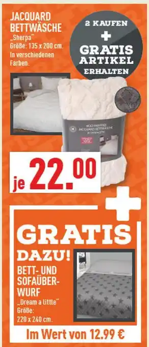 Marktkauf Jacquard bettwäsche sherpa Angebot