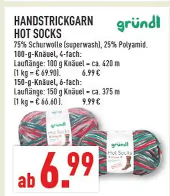 Marktkauf Gründl handstrickgarn hot socks Angebot