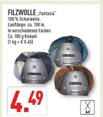 Marktkauf Filzwolle fantasia Angebot