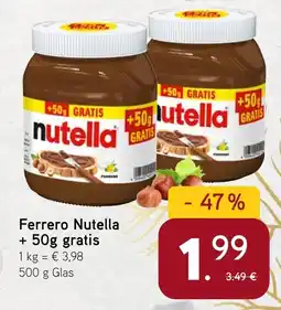 Dornseifer Ferrero Nutella + 50g gratis Angebot