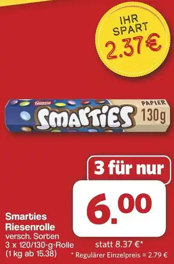 Famila Nord West Smarties Riesenrolle Angebot