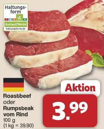 Famila Nord West Roastbeef oder Rumpsteak vom Rind Angebot