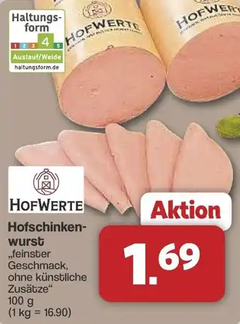 Famila Nord West HOFWERTE Hofschinkenwurst Angebot