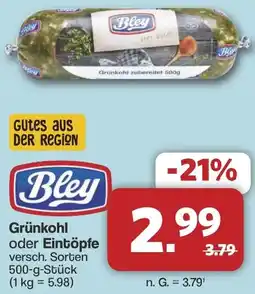 Famila Nord West Bley Grünkohl oder Eintöpfe Angebot