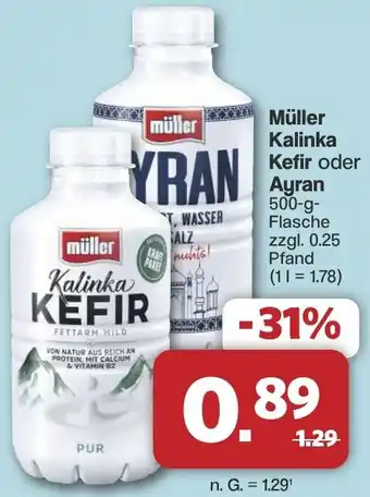 Famila Nord West Müller Kalinka Kefir oder Ayran Angebot