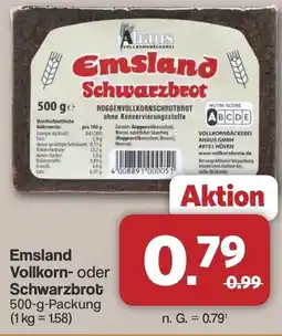 Famila Nord West Emsland Vollkorn- oder Schwarzbrot Angebot