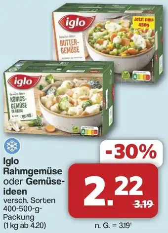 Famila Nord West Iglo Rahmgemüse oder Gemüseideen Angebot
