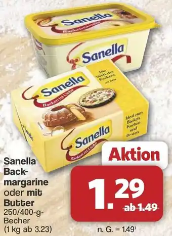 Famila Nord West Sanella Back- margarine oder mit Butter Angebot