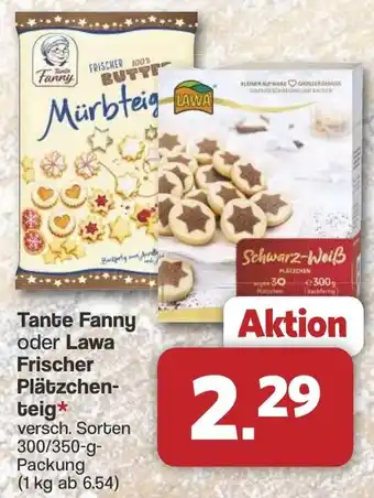 Famila Nord West Tante Fanny oder Lawa Frischer Plätzchenteig Angebot