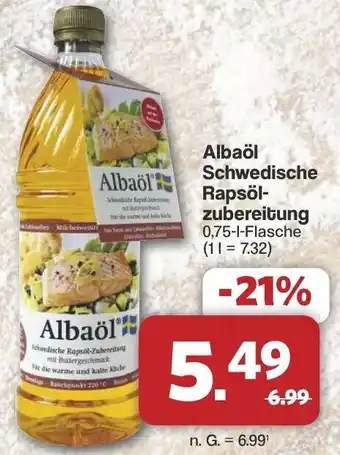 Famila Nord West Albaöl Schwedische Rapsölzubereitung Angebot