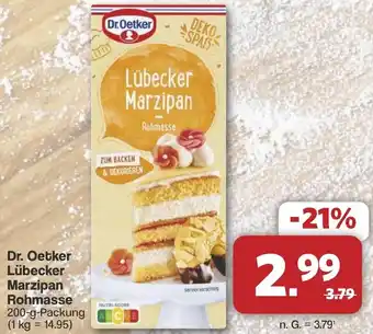 Famila Nord West Dr. Oetker Lübecker Marzipan Rohmasse Angebot
