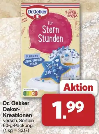 Famila Nord West Dr. Oetker Dekor- Kreationen Angebot