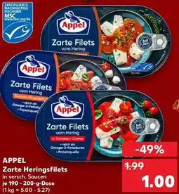 Kaufland APPEL Zarte Heringsfilets Angebot