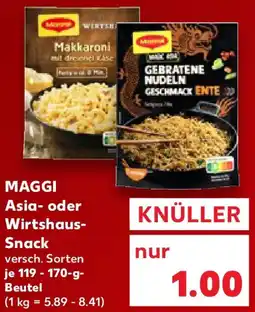 Kaufland MAGGI Asia oder Wirtshaus Snack Angebot