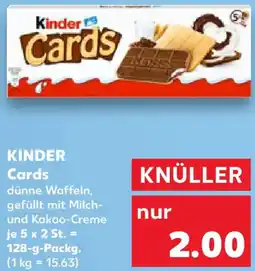 Kaufland KINDER Cards Angebot
