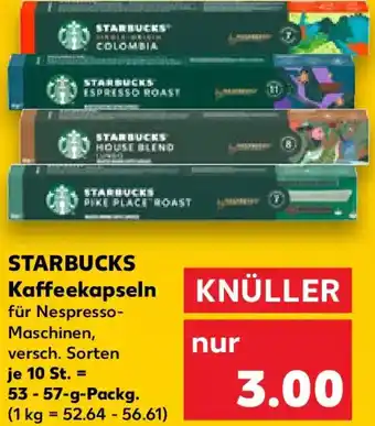 Kaufland STARBUCKS Kaffeekapseln Angebot