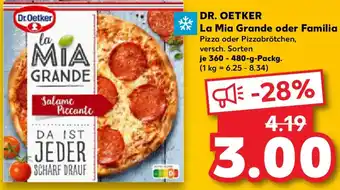 Kaufland DR. OETKER La Mia Grande oder Familia Angebot
