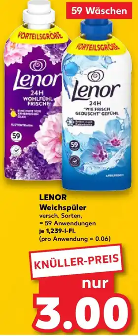 Kaufland LENOR Weichspüler Angebot