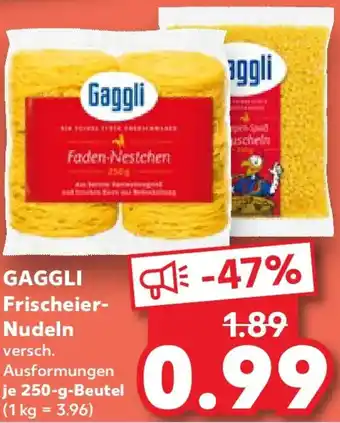 Kaufland GAGGLI Frischeier Nudeln Angebot