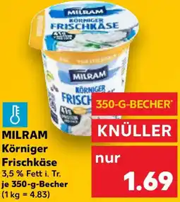 Kaufland MILRAM Körniger Frischkäse Angebot