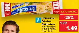 Kaufland HENGLEIN Frischer Blätterteig Angebot