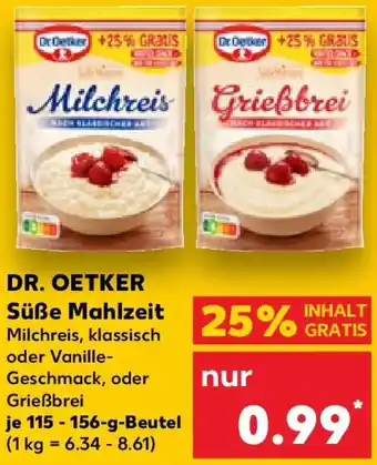 Kaufland DR. OETKER Süße Mahlzeit Angebot