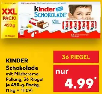 Kaufland KINDER Schokolade Angebot