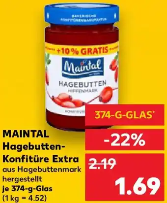 Kaufland MAINTAL Hagebutten Konfitüre Extra Angebot