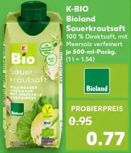 Kaufland K-BIO Bioland Sauerkrautsaft Angebot