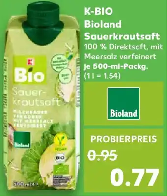 Kaufland K-BIO Bioland Sauerkrautsaft Angebot