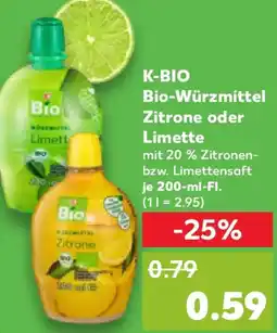 Kaufland K-BIO Bio-Würzmittel Zitrone oder Limette Angebot