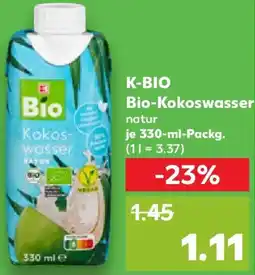 Kaufland K-BIO Bio-Kokoswasser Angebot
