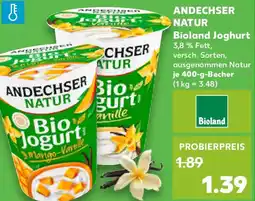 Kaufland ANDECHSER NATUR Bioland Joghurt Angebot