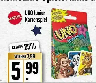 Edeka Uno Junior Kartenspiel Angebot