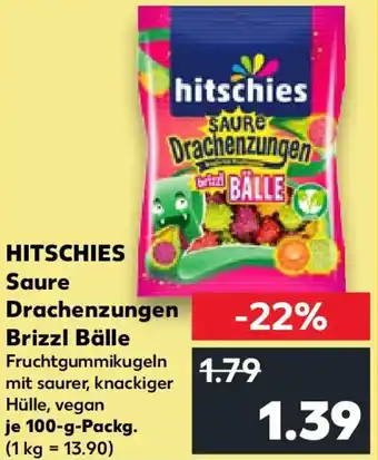 Kaufland HITSCHIES Saure Drachenzungen Brizzl Bälle Angebot
