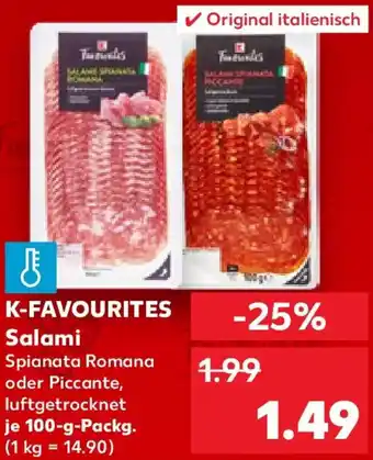 Kaufland K-FAVOURITES Salami Angebot