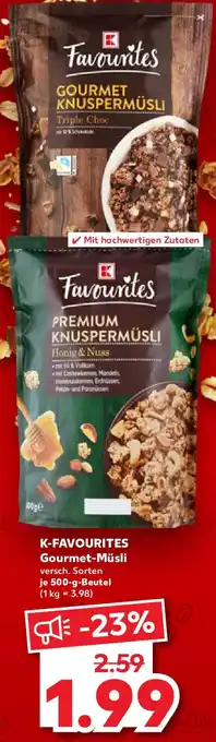 Kaufland K-FAVOURITES Gourmet-Müsli Angebot