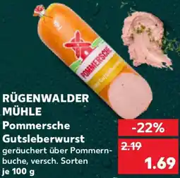 Kaufland RÜGENWALDER MÜHLE Pommersche Gutsleberwurst Angebot