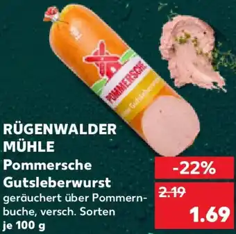 Kaufland RÜGENWALDER MÜHLE Pommersche Gutsleberwurst Angebot