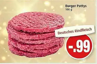 Markant Burger Pattys Angebot