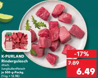 Kaufland K-PURLAND Rindergulasch Angebot