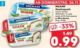 Kaufland MILRAM Gewürzquark Angebot